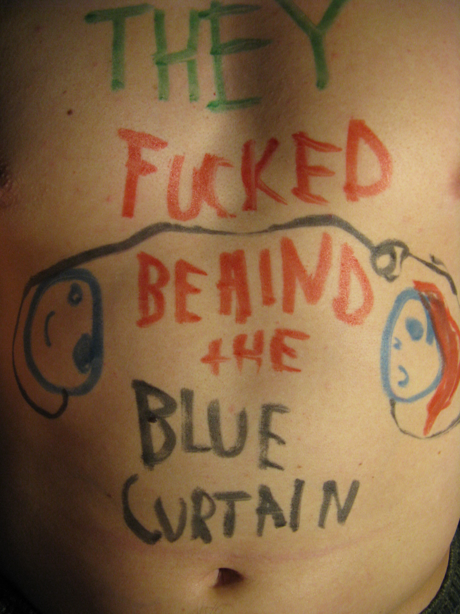 They Fucked Behind the Blue Curtain